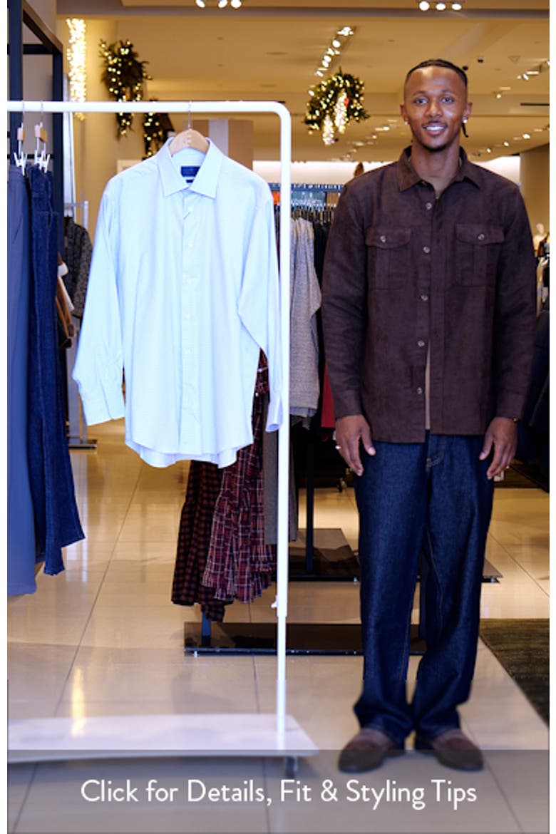 Regular Fit Textured Dobby Check Dress Shirt video
