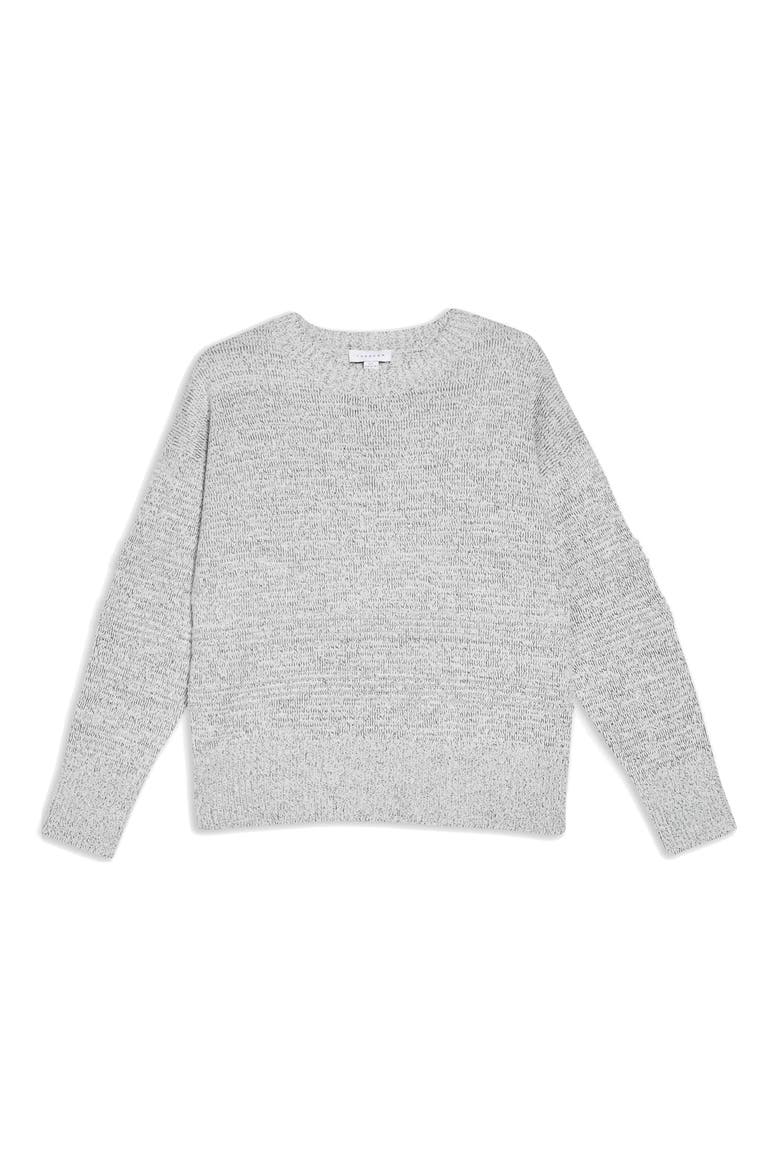 Ottoman Stitch Sweater, Alternate, color, GREY MARL