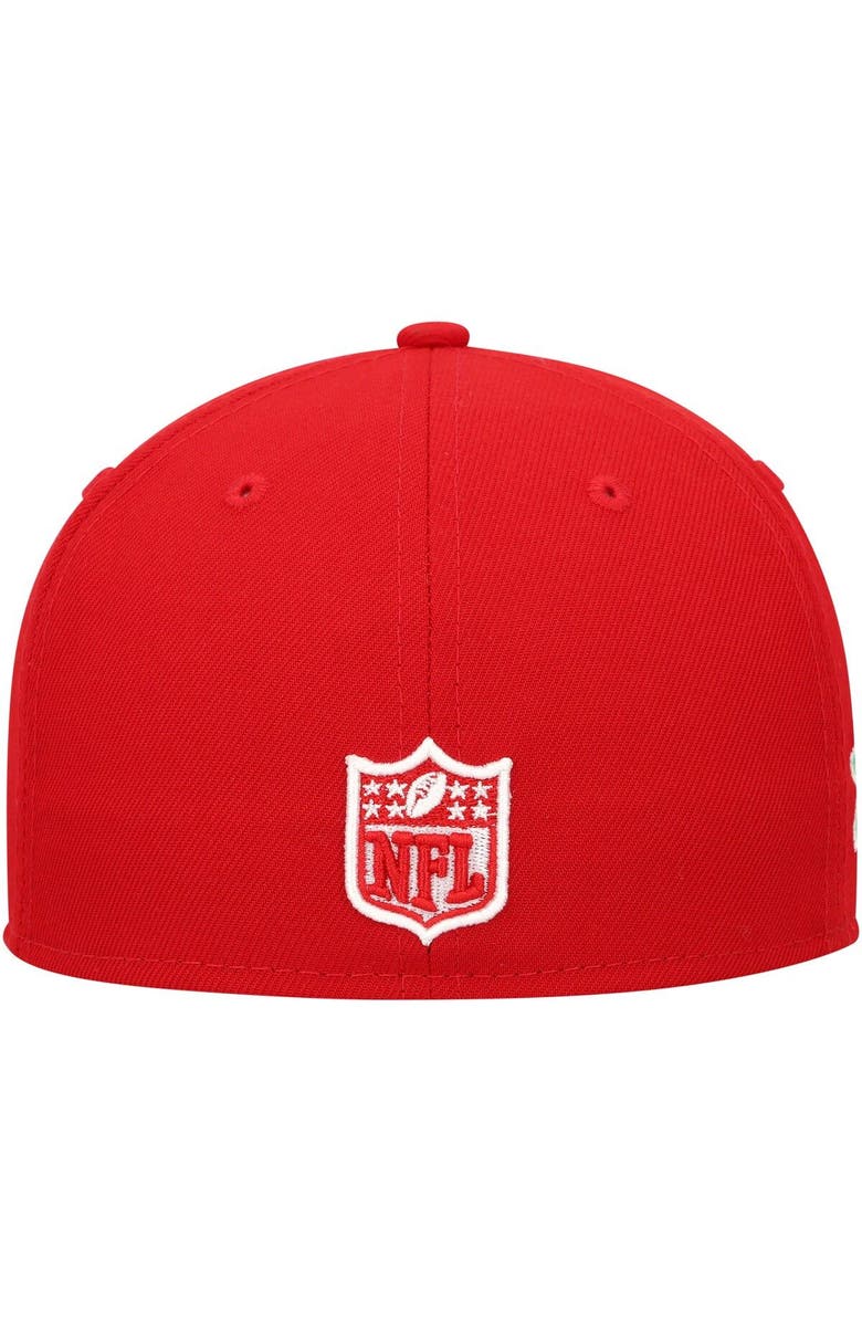 New Era Men's New Era Scarlet Tampa Bay Buccaneers Super Bowl XXXVII Citrus Pop 59FIFTY Fitted Hat, Alternate, color, Scarlet