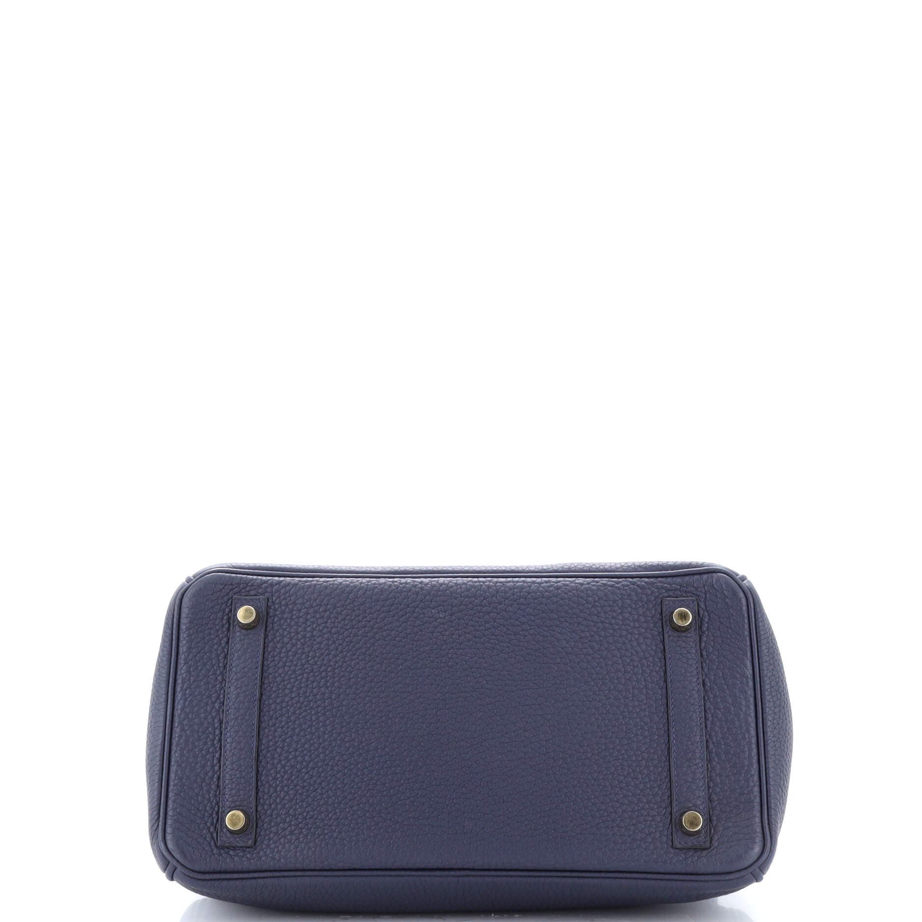 Pre-Owned Hermes Birkin Handbag Blue Togo with Gold Hardware 30, Alternate, color, 