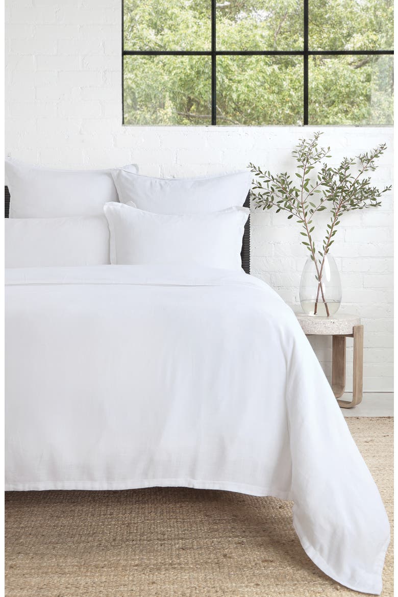 Georgie Duvet Cover, Alternate, color, WHITE