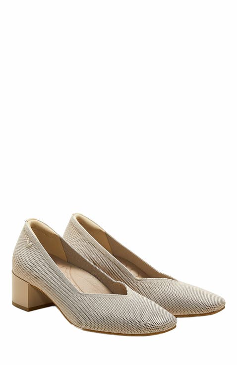 Square-Toe Stress Free Chunky Heels (Megan)