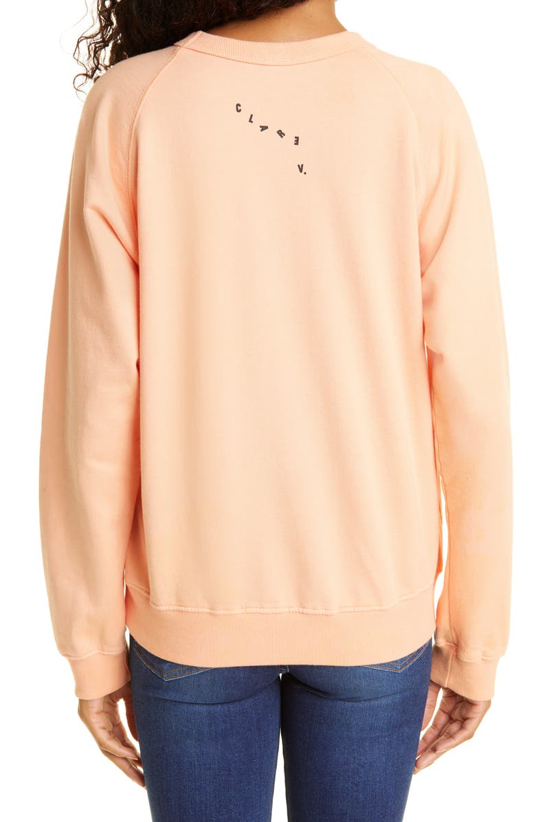 Clare V. Cotton Sweatshirt, Alternate, color, 
