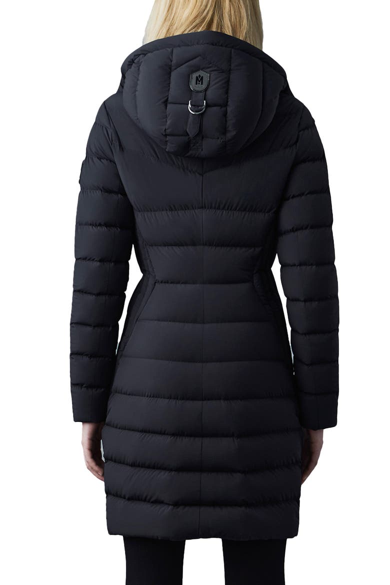 Farren Water Repellent Down Coat, Alternate, color, BLACK