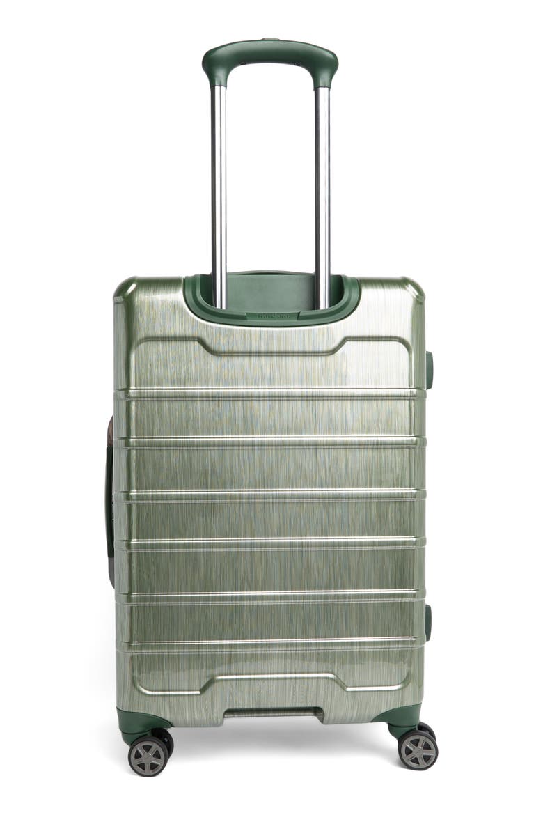 Rollmaster™ Lite 24" Expandable Medium Checked Hardside Spinner Luggage, Alternate, color, GREEN