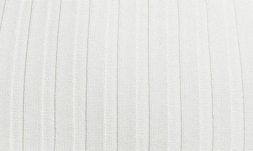 Reiss Poppy Ribbed Lace-up Polo In Ivory