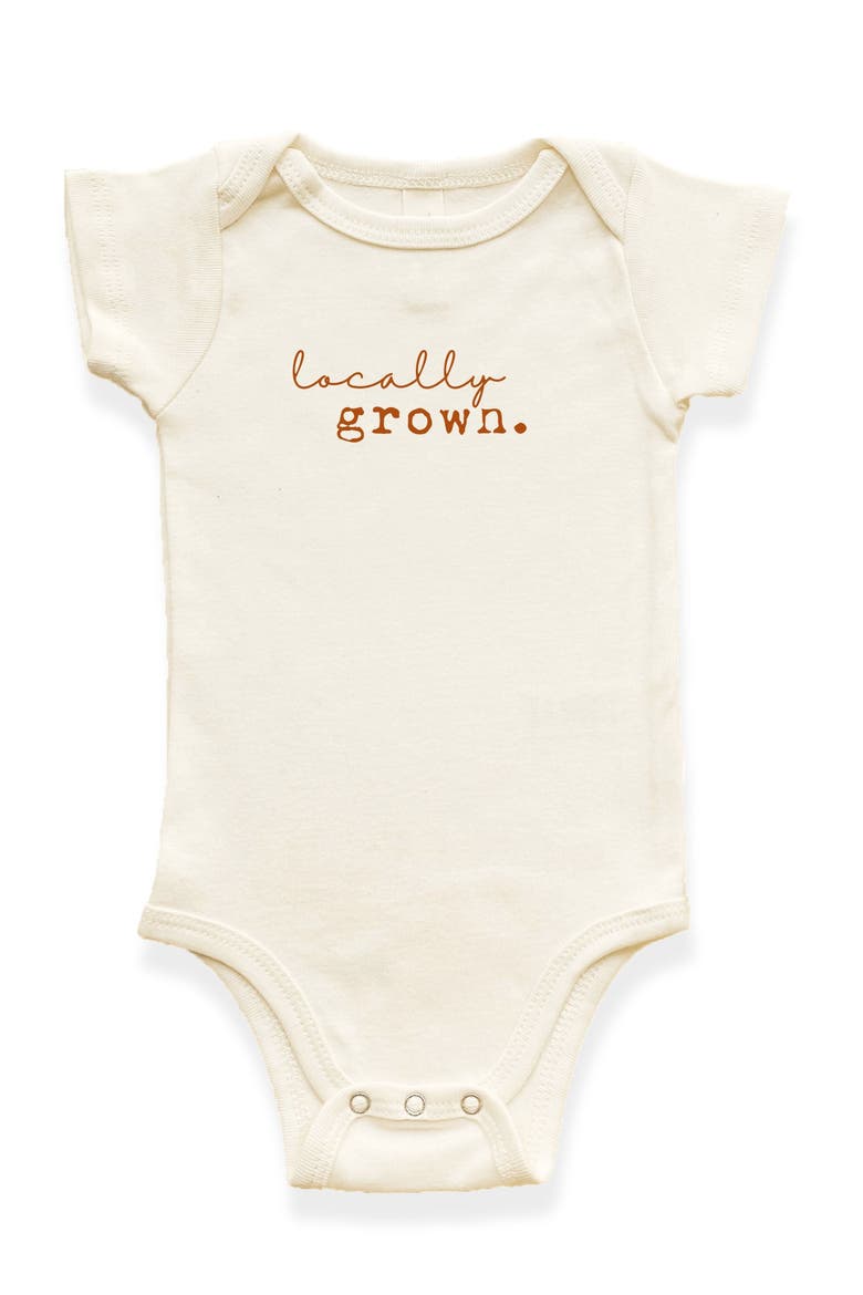 Locally Grown Organic Baby Bodysuit, Main, color, Natural