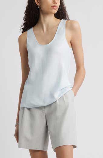 Nordstrom Satin Scoop Neck Tank