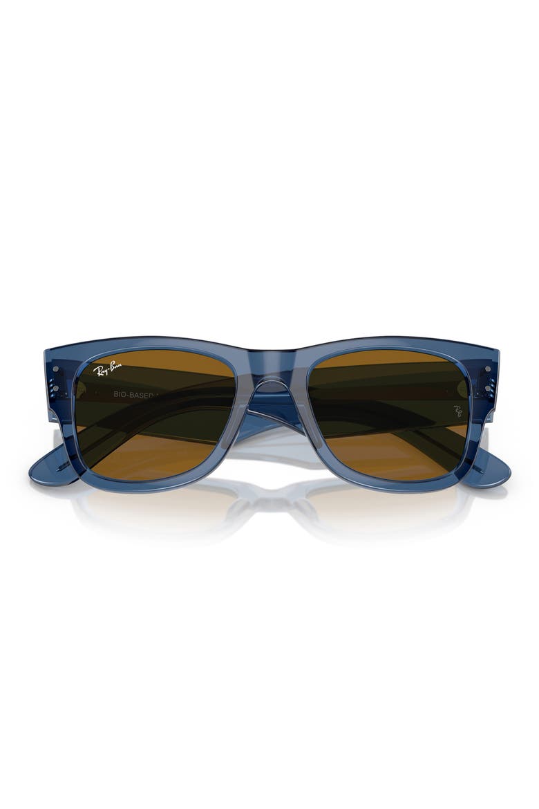 Mega Wayfarer 51mm Square Sunglasses, Alternate, color, BROWN