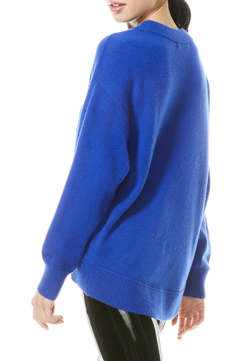 Denver Stretch Cashmere Sweater, Alternate, color, COBALT