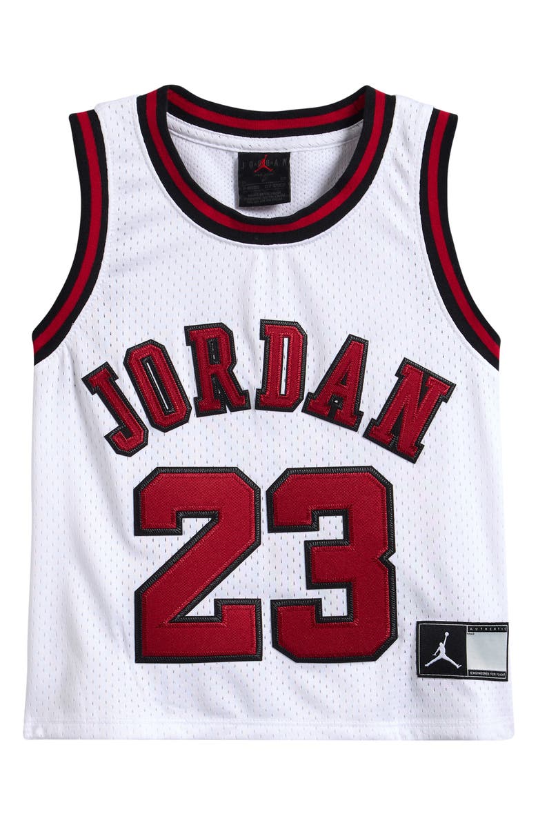 Jordan Kids' Recon Cropped Jersey Top, Main, color, White