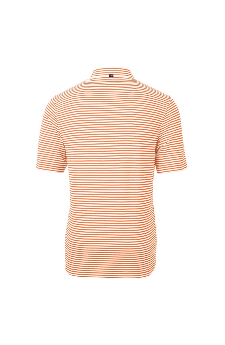 Cutter & Buck Men's Cutter & Buck  Tennessee Orange Tennessee Volunteers Alumni Logo Virtue Eco Pique Stripe Recycled Polo, Alternate, color, Orange