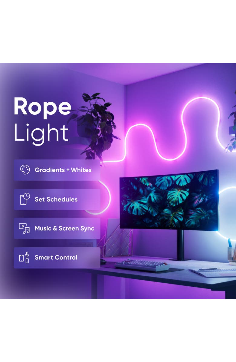 Nanoleaf Matter Smart Multicolor Rope Light, Alternate, color, Multicolor