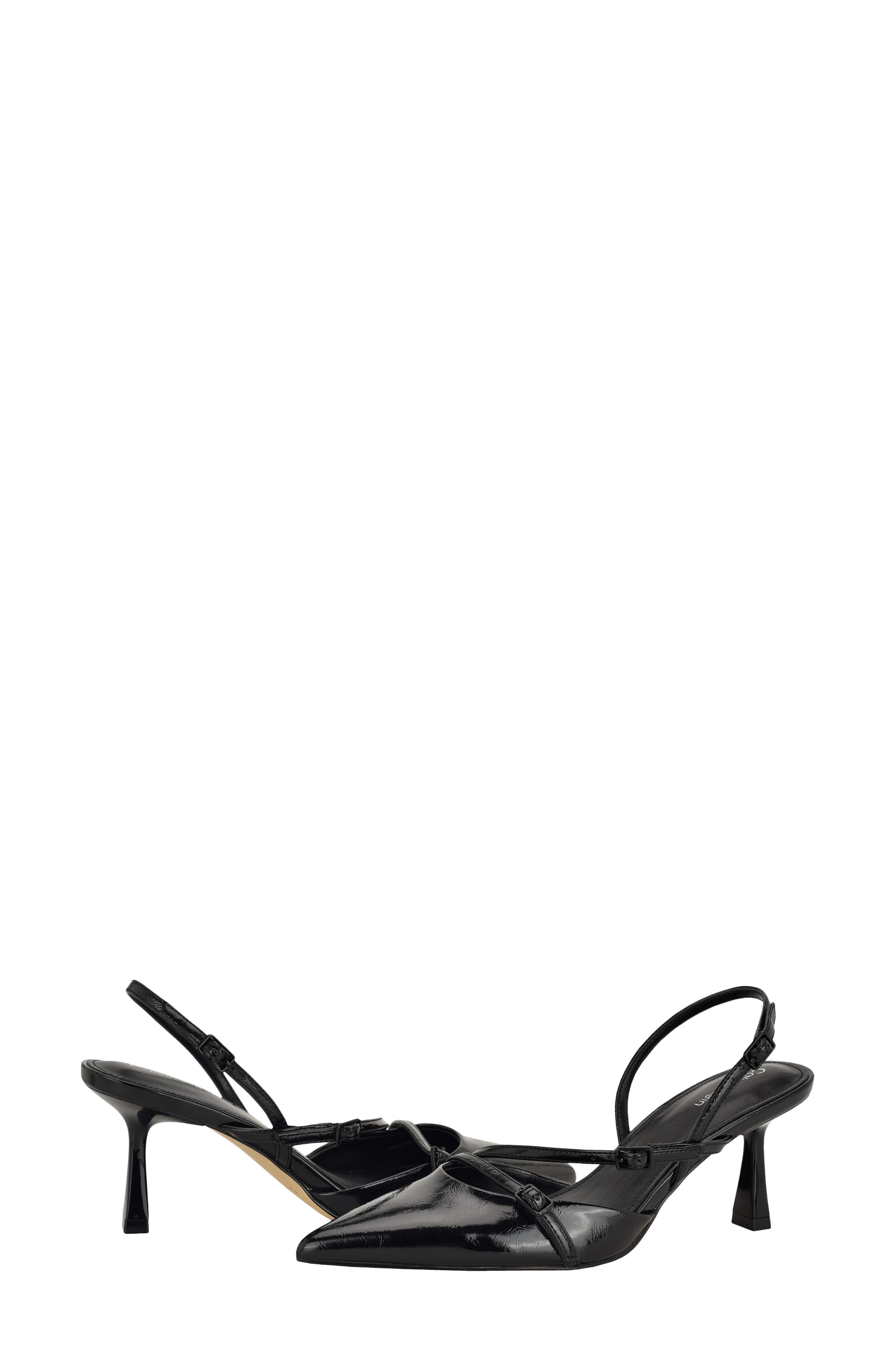 Calvin Klein Tarlie Pointed Toe Slingback Pump, Alternate, color, Black