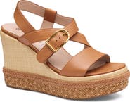 Johnston & Murphy Addison Asymmetric Slingback Platform Wedge Sandal