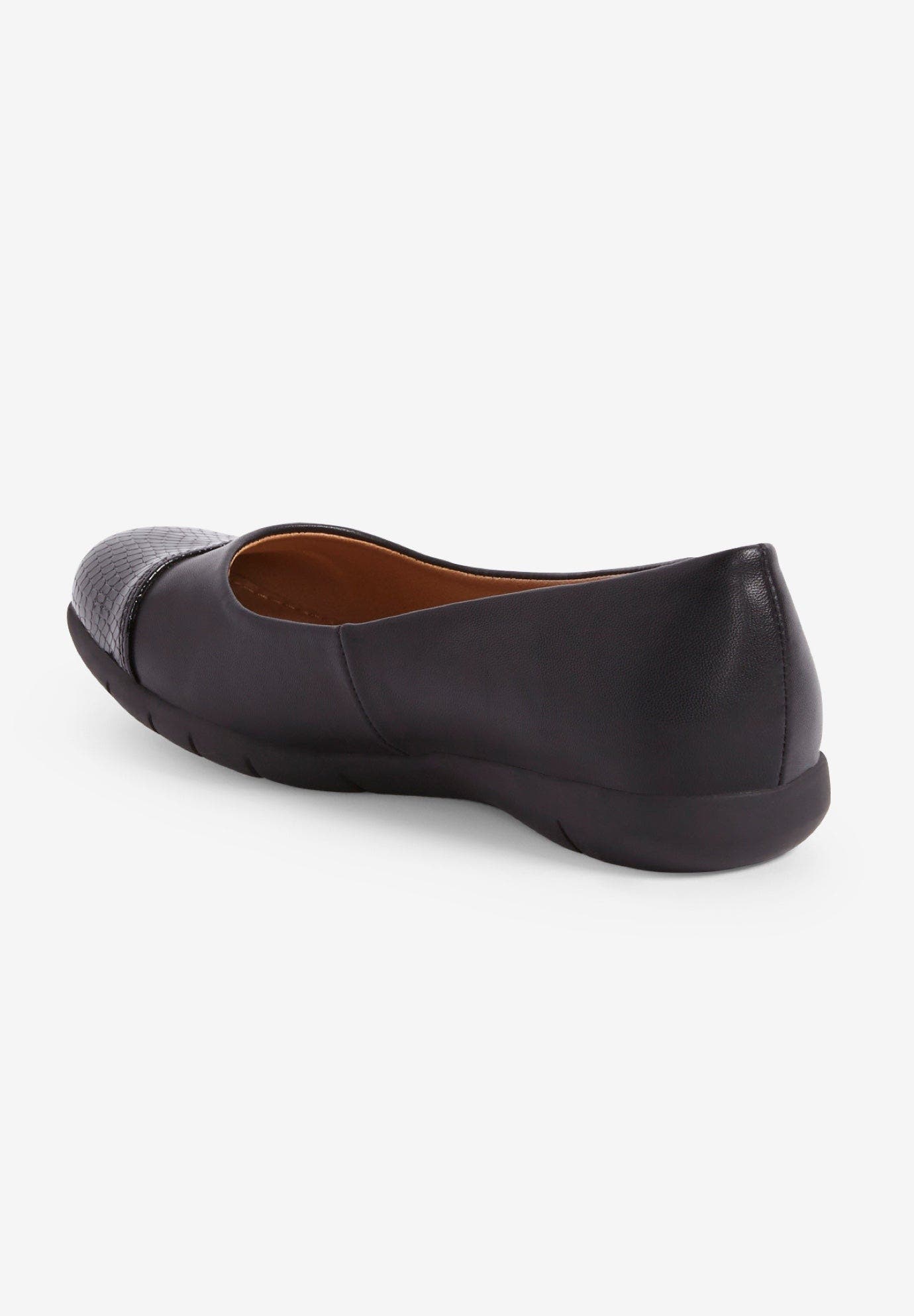 Comfortview The Fay Slip On Flat, Alternate, color, Black