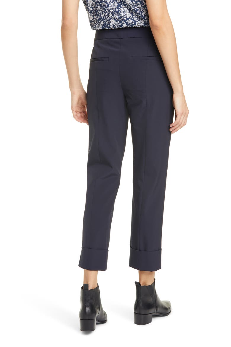 Reva Cuffed Crop Pants, Alternate, color, MOONLIGHT