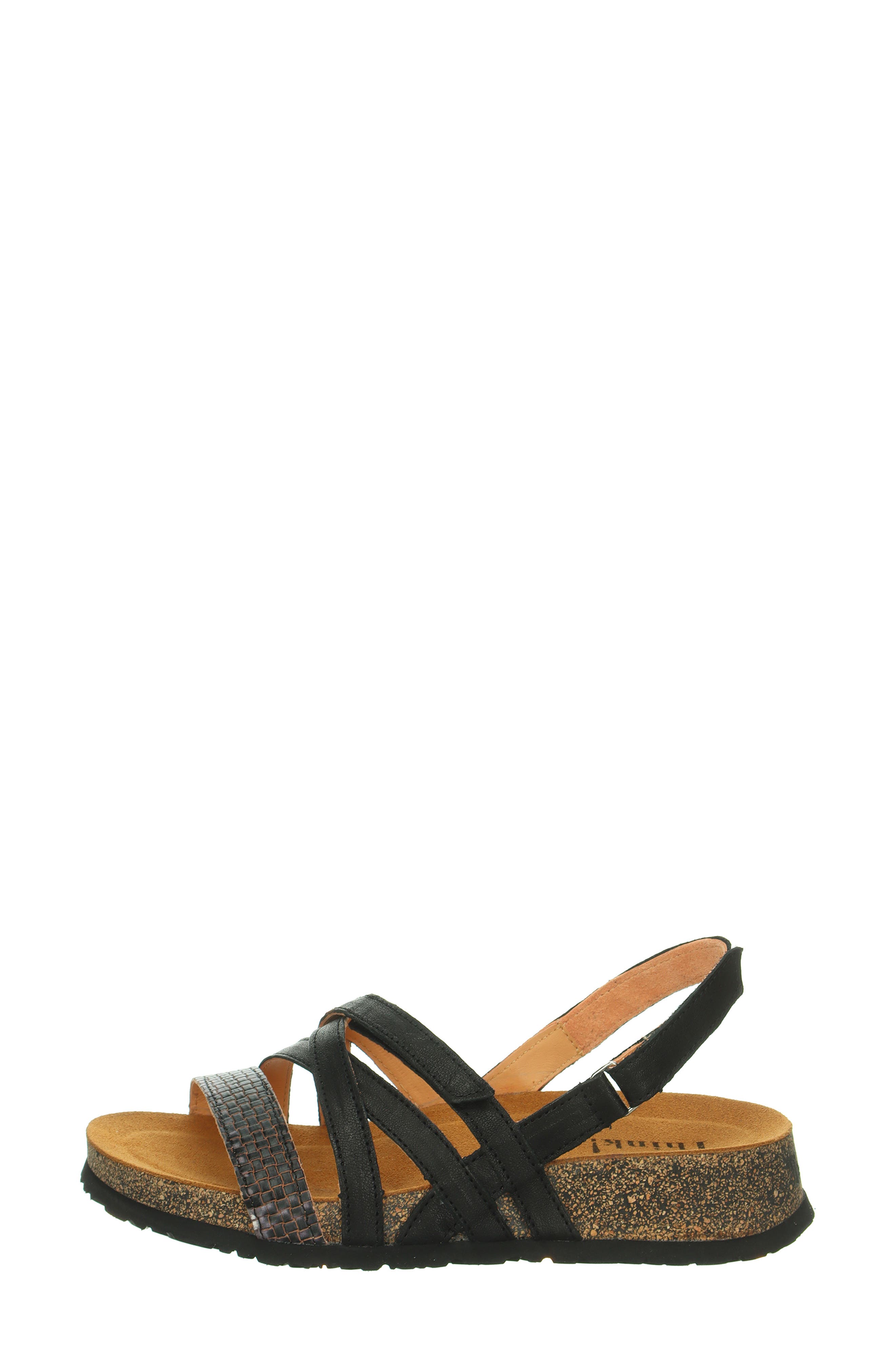 Think! Koak Slingback Sandal, Alternate, color, Black/Kombi