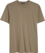TOM FORD Short Sleeve Lyocell & Cotton Crewneck T-Shirt