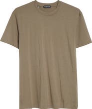 TOM FORD Short Sleeve Lyocell & Cotton Crewneck T-Shirt