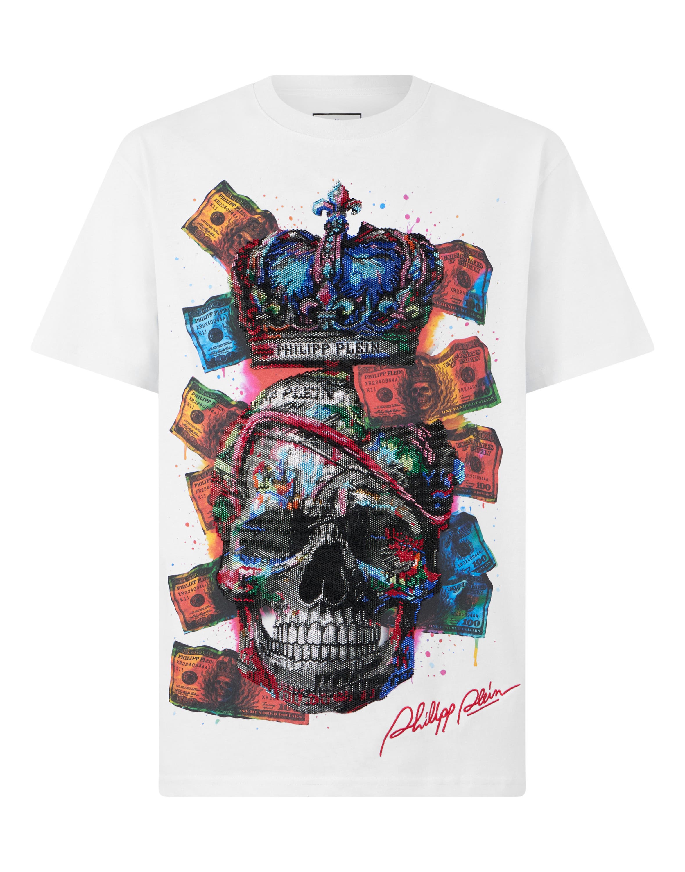 selected white/multicolored