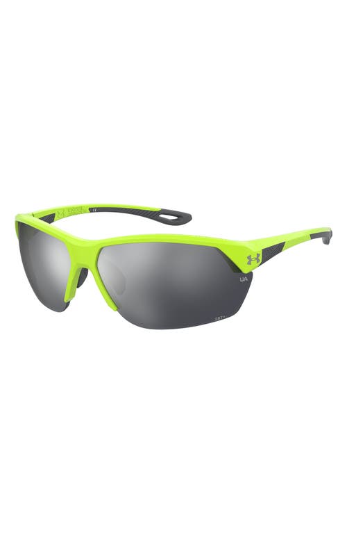 Under Armour Complete Half Rim Sunglasses In Yellow
