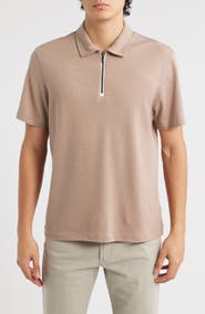 Bugatchi Quarter Zip Polo