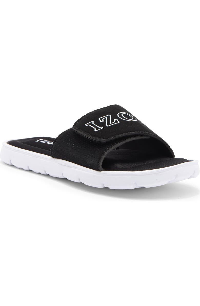 IZOD Adjustable Sport Slide Sandal, Main, color,
