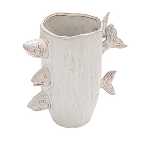Vase with 3D Fish