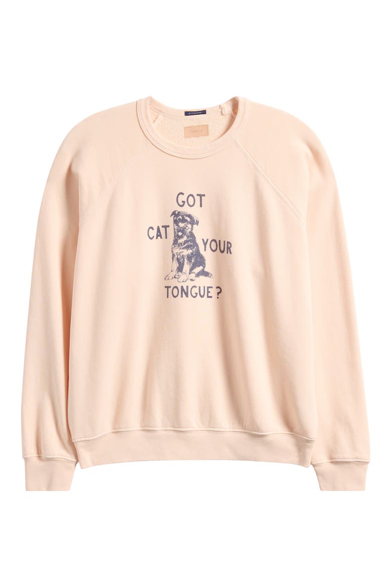 The Biggie Concert Cotton Graphic Sweatshirt, Alternate, color, CAT GOT YOUR TONGUE