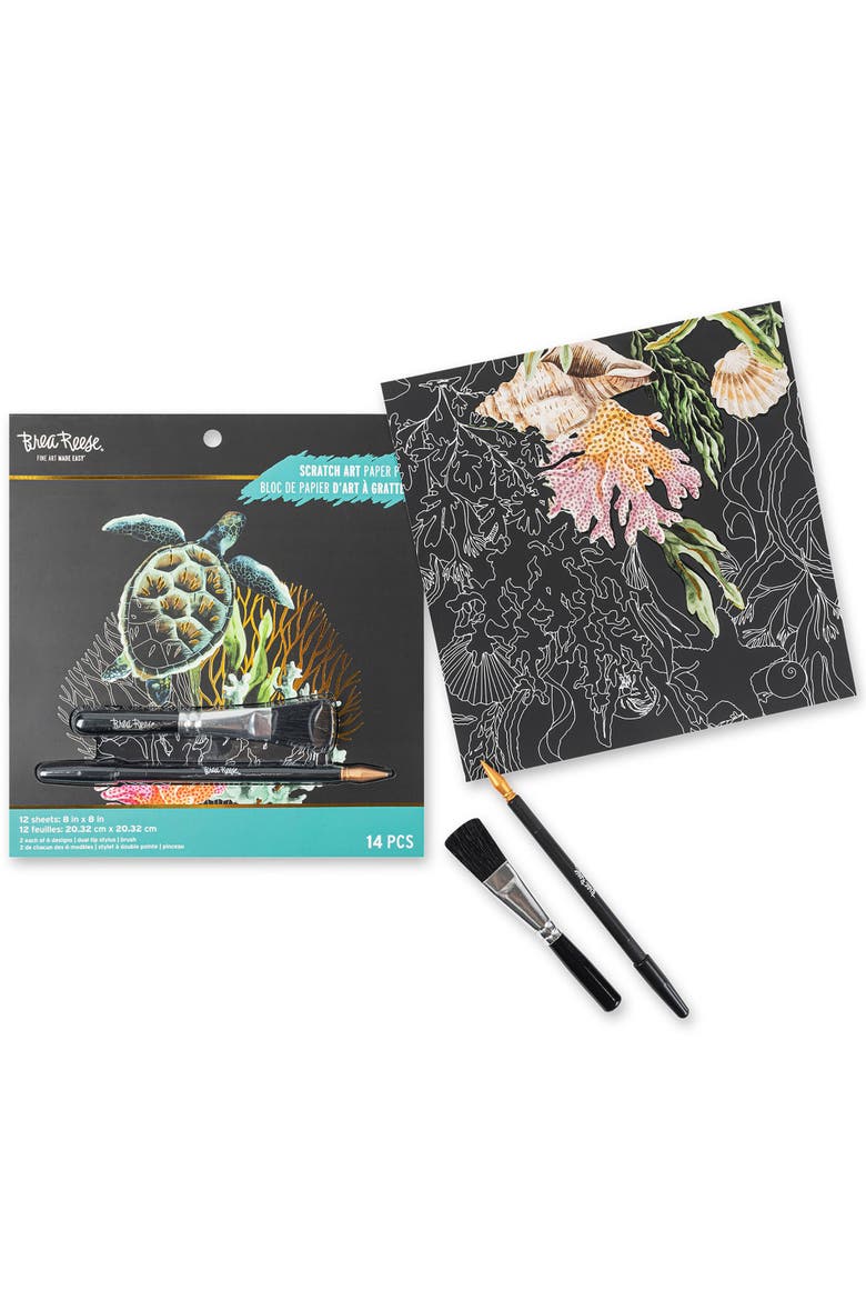 Scratch Art Paper Pad, Under the Sea, Alternate, color, Multicolored