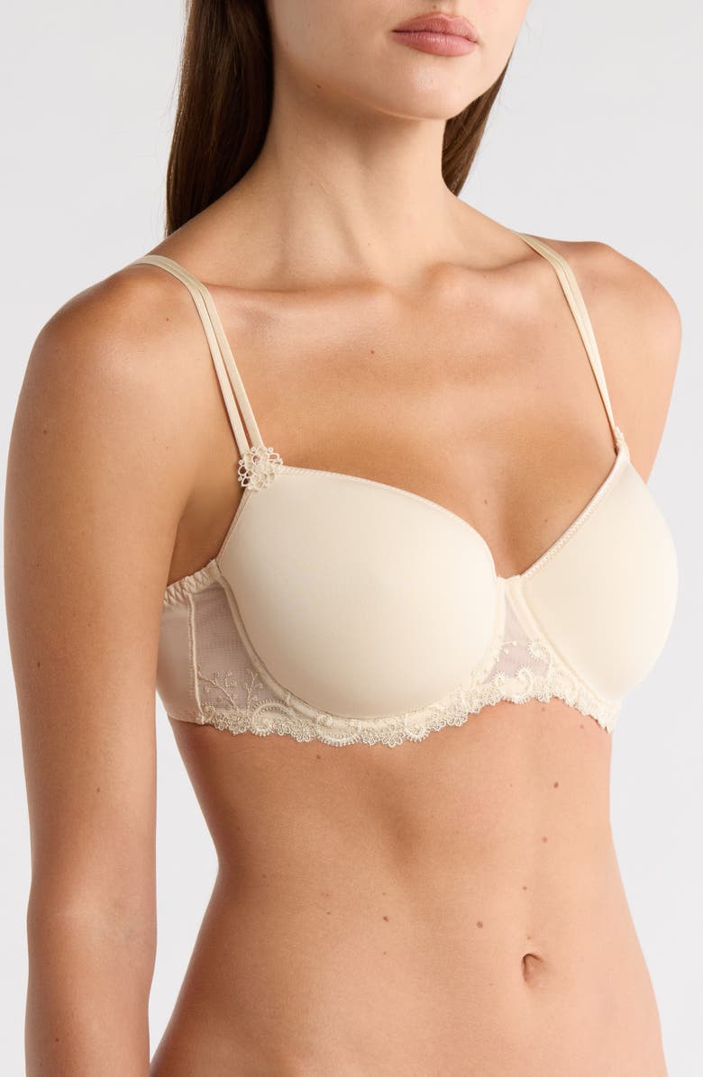 Simone Perele Delice 3D Molded Underwire Demi Bra, Alternate, color, Topaz Beige