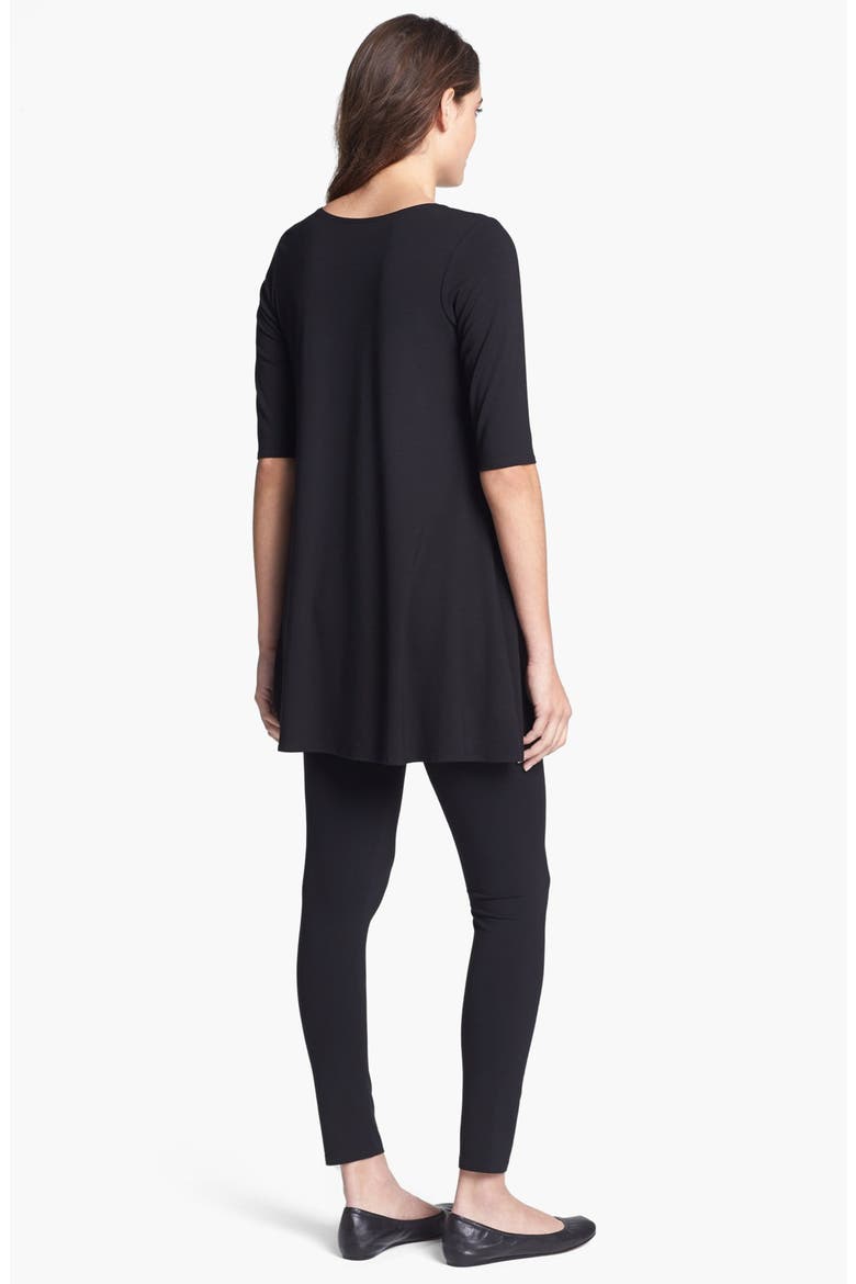 Scoop Neck Jersey Tunic, Alternate, color, BLACK