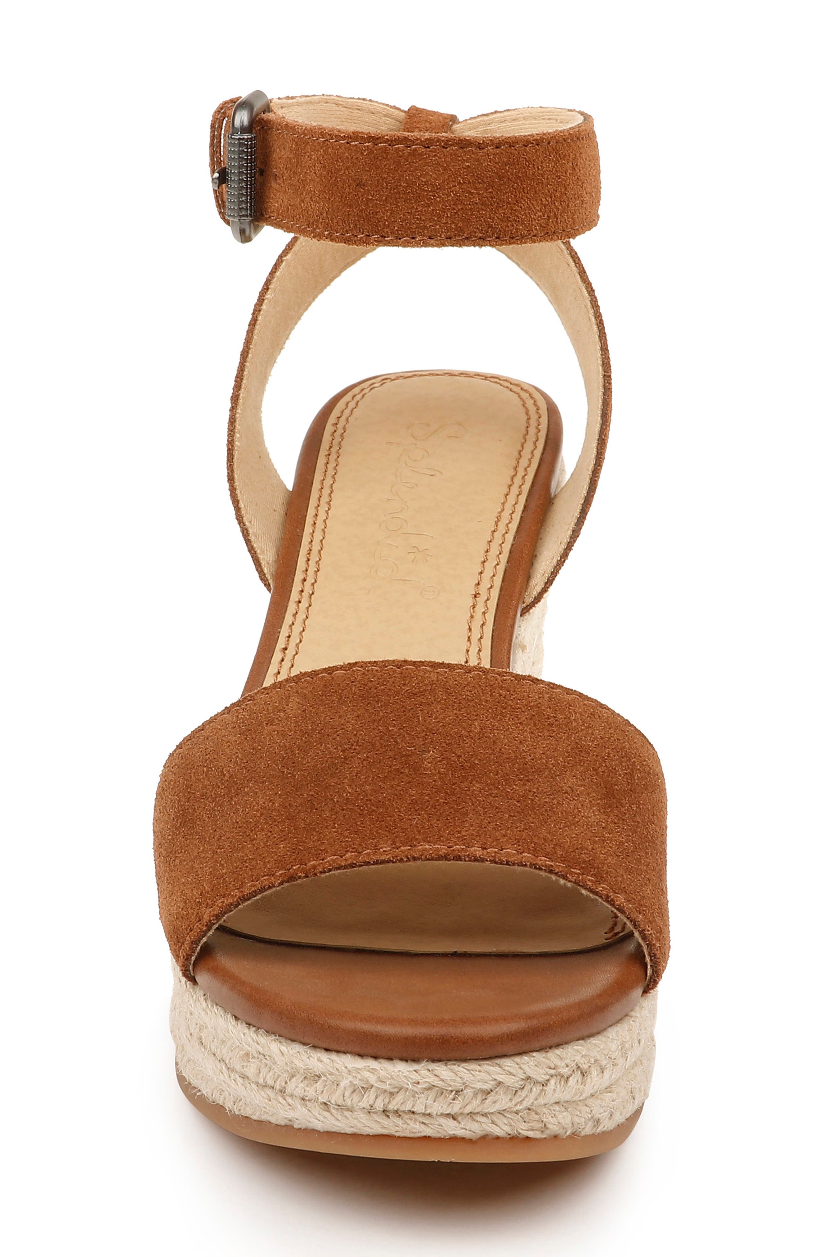 Arianna Espadrille Wedge Sandal, Alternate, color, WHISKEY SUEDE
