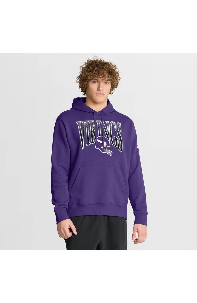 Nike Men's Nike Purple Minnesota Vikings Full Blitz Club Fleece Pullover Hoodie, Main, color, Purple