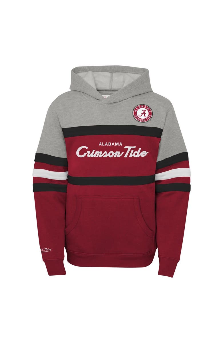 Mitchell & Ness Youth Mitchell & Ness  Crimson Alabama Crimson Tide Head Coach Hoodie, Alternate, color, Crimson