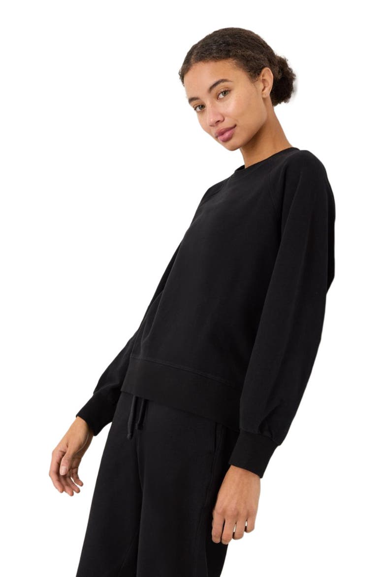 CloudKnit Raglan Crew, Alternate, color, Black