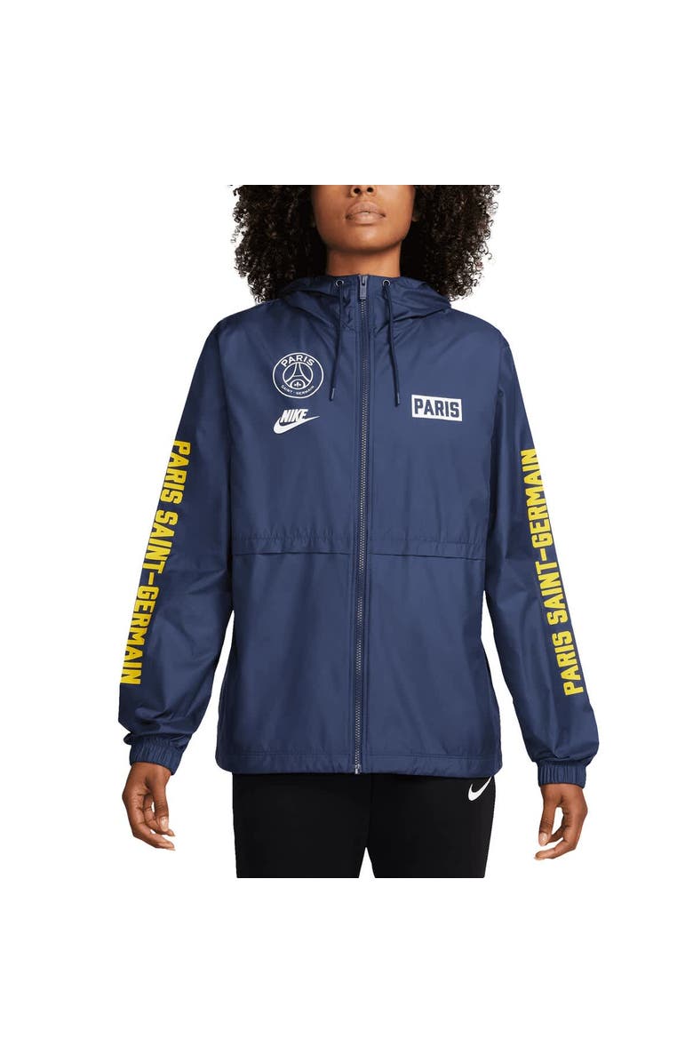 Nike Women's Nike  Navy Paris Saint-Germain Essential Woven Full-Zip Jacket, Alternate, color, Navy