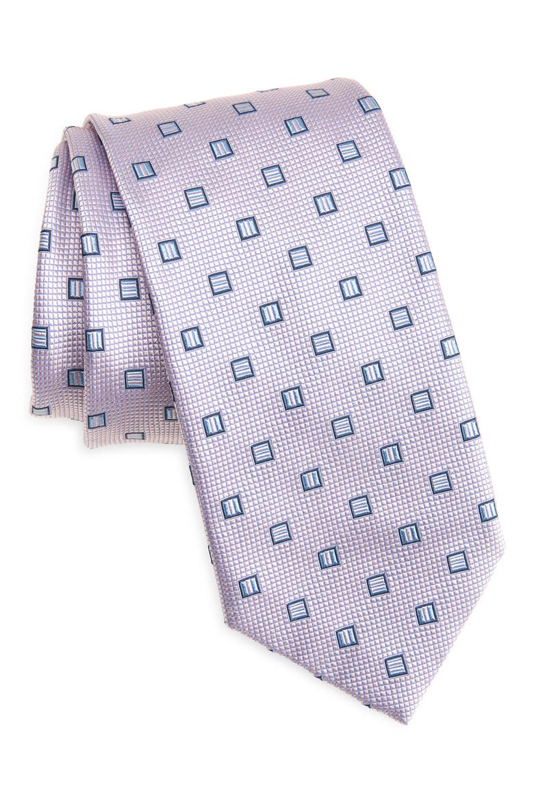 Silk Tie, Main, color, PINK/ BLUETTE