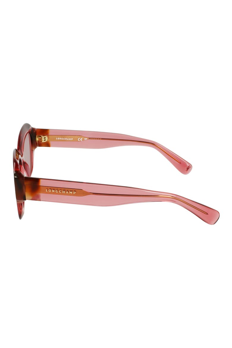 Heritage 50mm Cat Eye Sunglasses, Alternate, color, TRANSPARENT ROSE/ROSE HAVANA