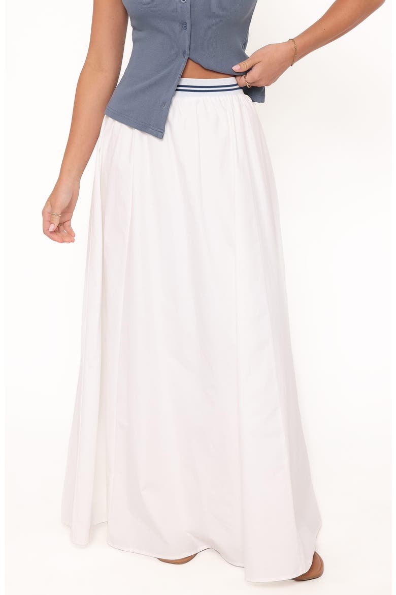 Christine Maxi Skirt, Main, color, WHITE