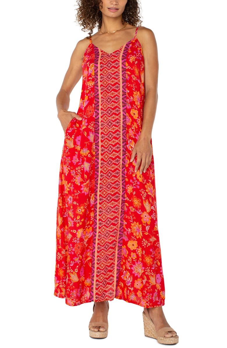 Liverpool Los Angeles Sleeveless Woven Maxi Dress, Alternate, color, 