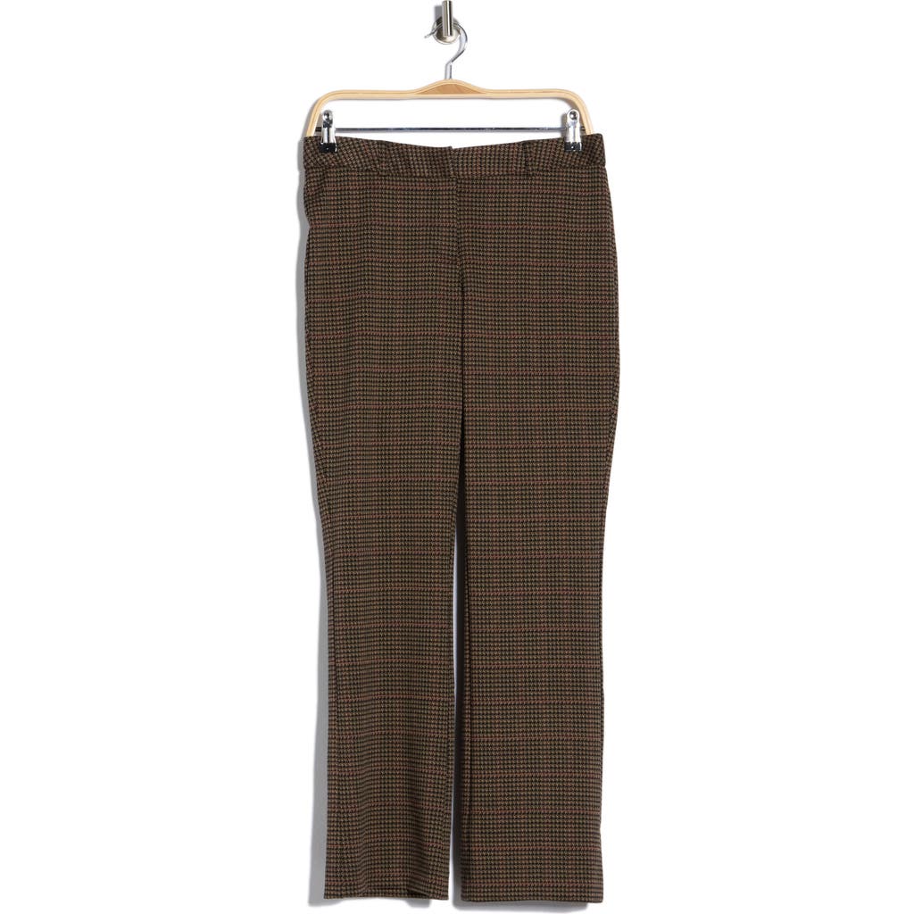 Amanda & Chelsea Houndstooth Check Pants In Blue