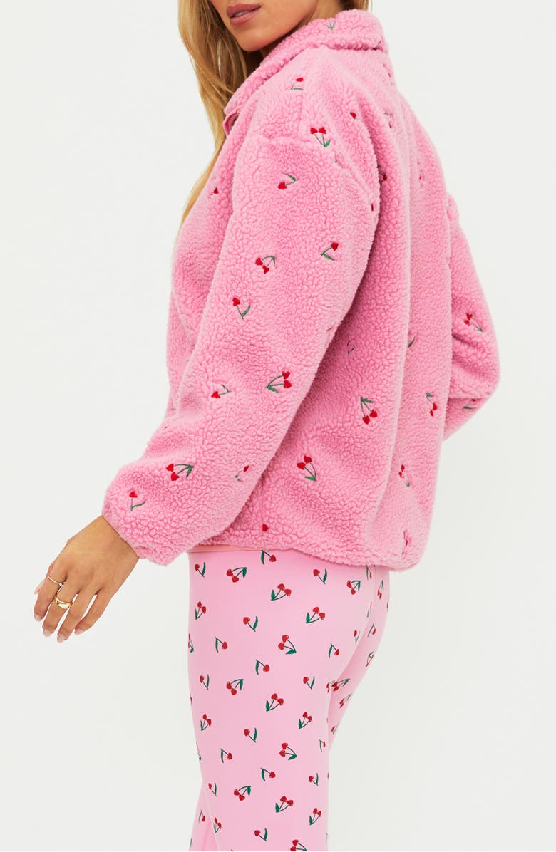 Beach Riot Bennie Fleece Jacket, Alternate, color, Mon Cheri Sherpa