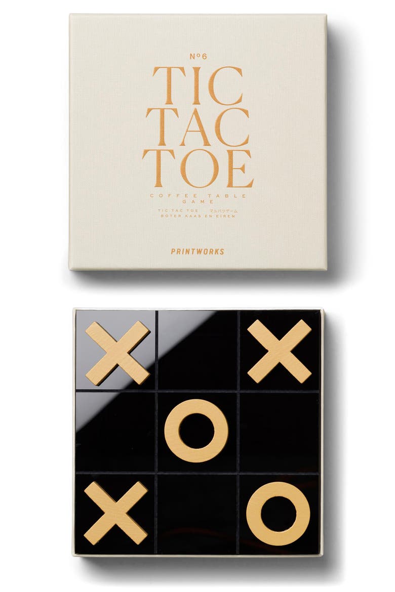 Tic-Tac-Toe Board Game, Main, color, BEIGE/ MULTI