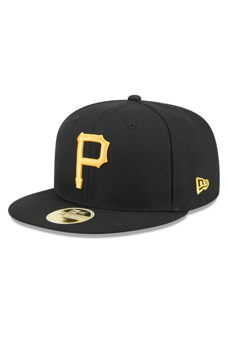 New Era Men's New Era Black Pittsburgh Pirates Baseball Hall of Fame 59FIFTY Fitted Hat, Alternate, color, Black