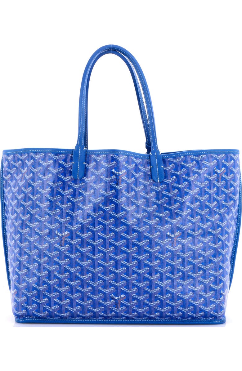 Pre-Owned Goyard Anjou Reversible Tote Coated Canvas PM, Main, color, Blue