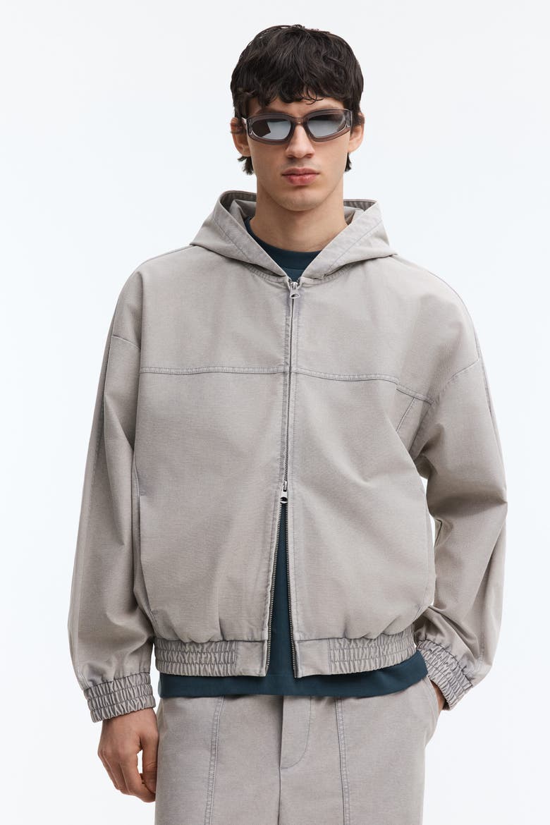 Hooded Jacket, Main, color, Light gray