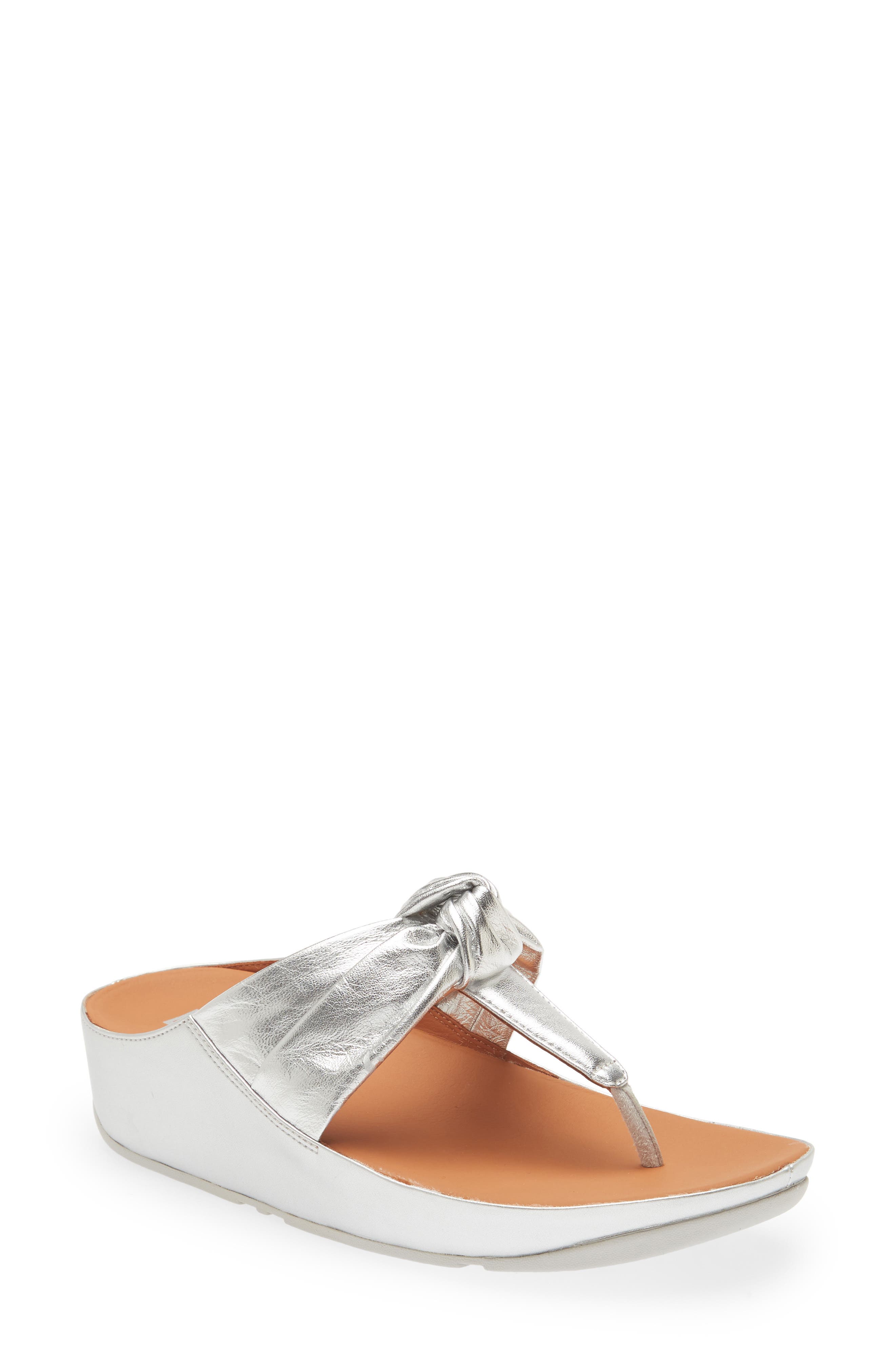 FitFlop Twiss II Knot Wedge Sandal, Main, color, 