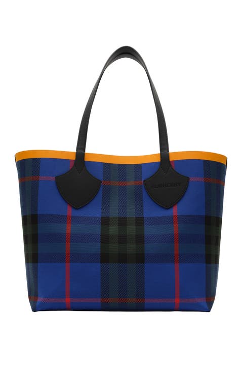 Large Check Tote
